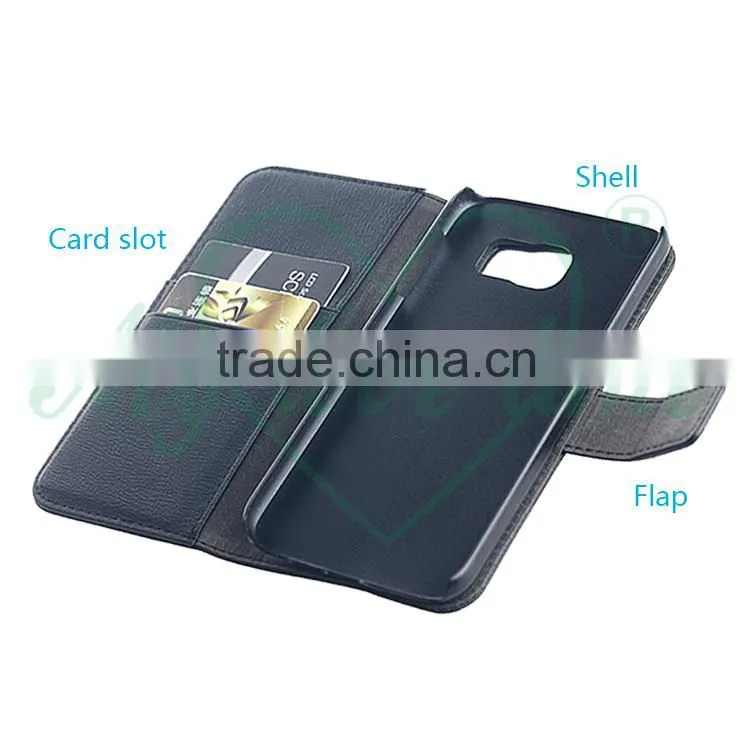 Guangzhou OEM Factory Leather Phone Folio Case for Samsung Galaxy S6