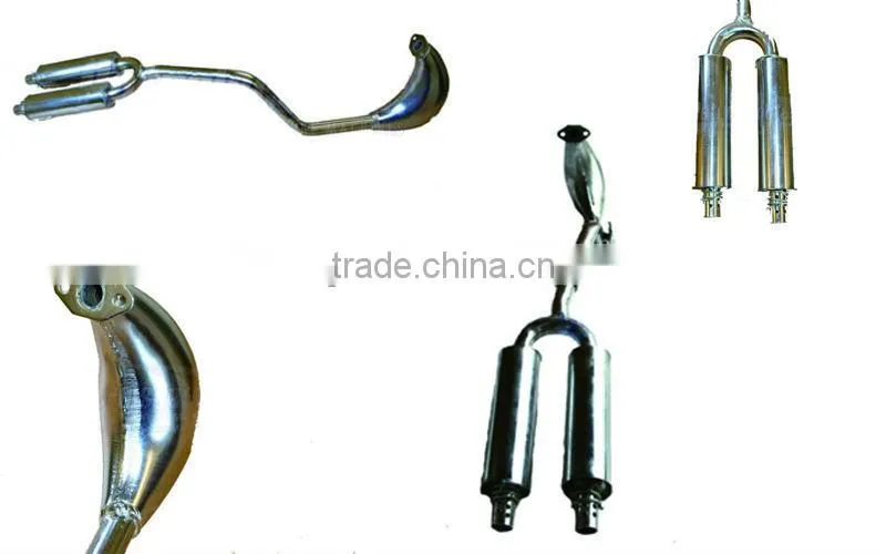 Mini Moto Dirt Bike 47cc 49cc TWIN EXHAUST Silencer Fits All Mini Dirt Model