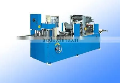 Napkin paper machine/cutting machine and packing machine