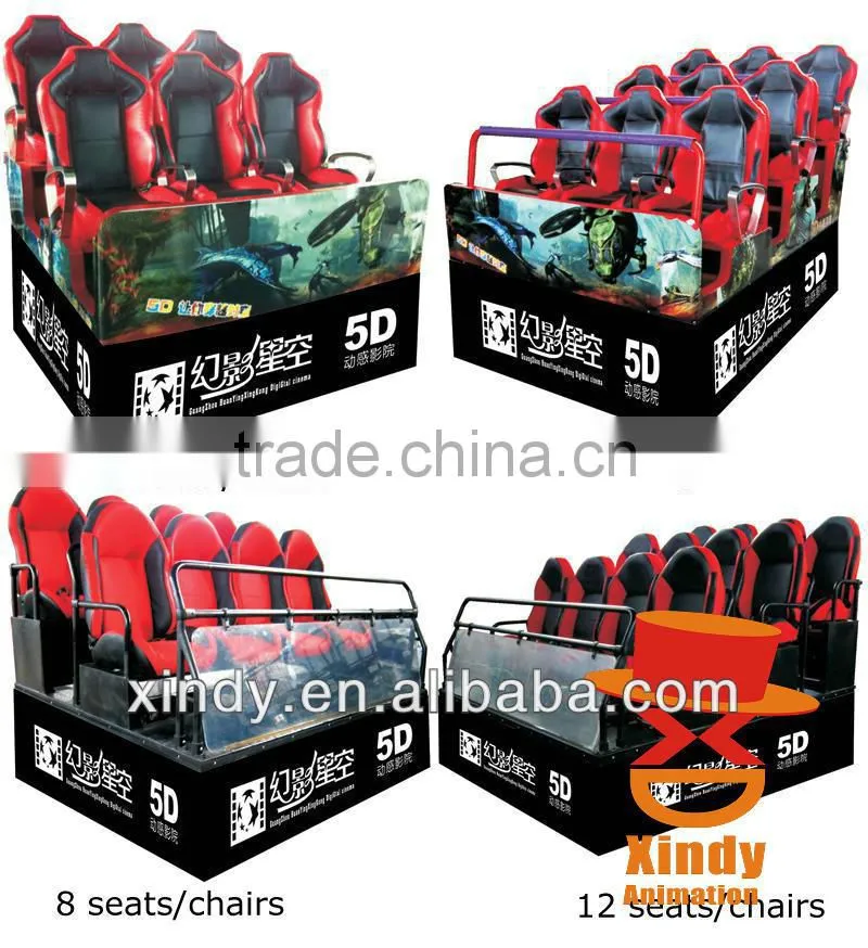 Newest 5d movie theater simulator system with high definition 4D 5D movie
