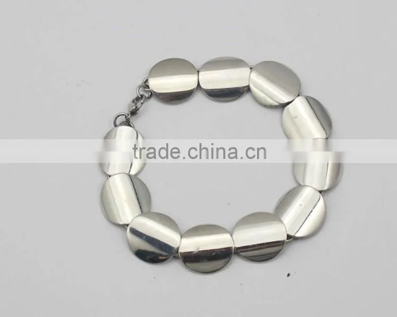Factory Wholesale Silver Metal Chain Stainless Steel Bracelet