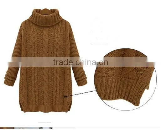2014 Winter newest women's Cable- Knit Sweater