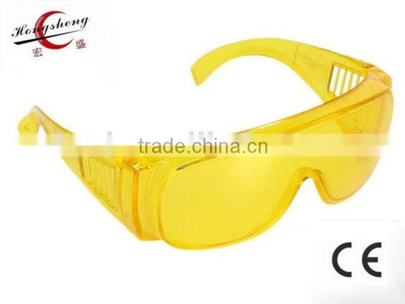 2016 wide frame safety glasses PC safety glasses CE EN166 safety glass medical safety glasses supplier