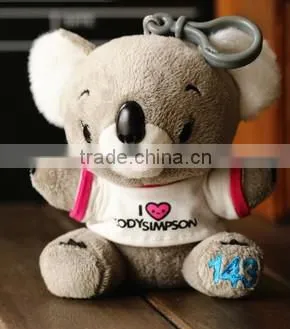 plush toys/animal plush toys/cute koala with T-shirt plush toy/custom plush toy/stuffed plush toy