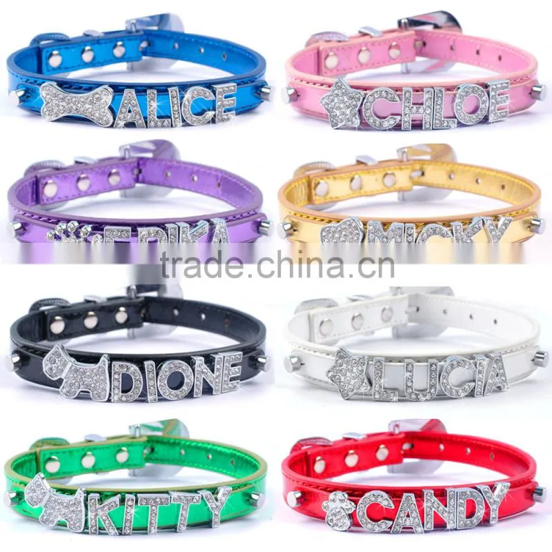 Rhinestone bling 10mm Alloy charm slide charms