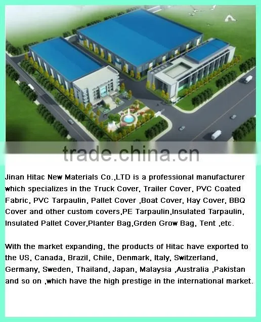 uv resistant waterproof polyester pvc plastic pallet cover manufacturers