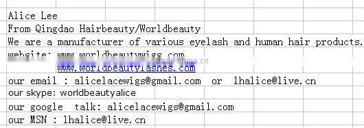 2015 many colors wholesale eyebrow extension