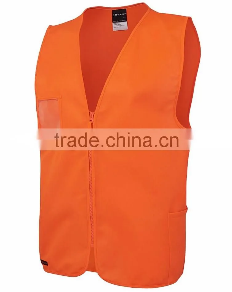 Hi vis Safety Vest Work Vest With Pocket 100% Polyester