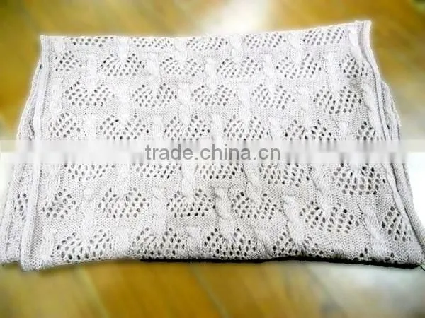 fashion lady jacquard mohair scarf