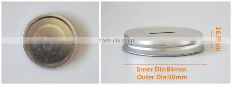Various print round metal lids