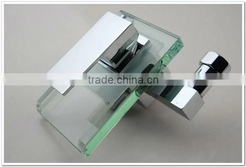 wall mounted glass waterfall shower faucet,bathtub mixer tap QH0818W