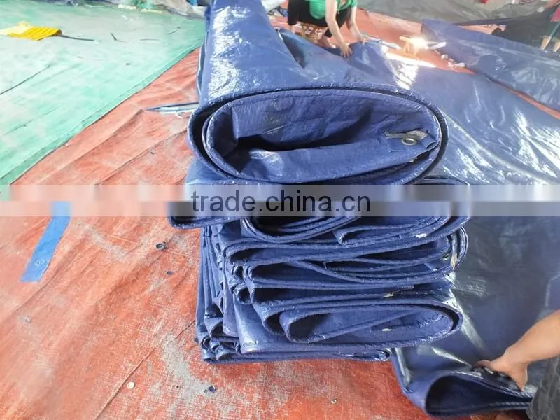 mesh sheet tarpaulin PP sliver/blue triangle plastic waterproof anti-aging antioxidant manufacture directly hot sell goodquality