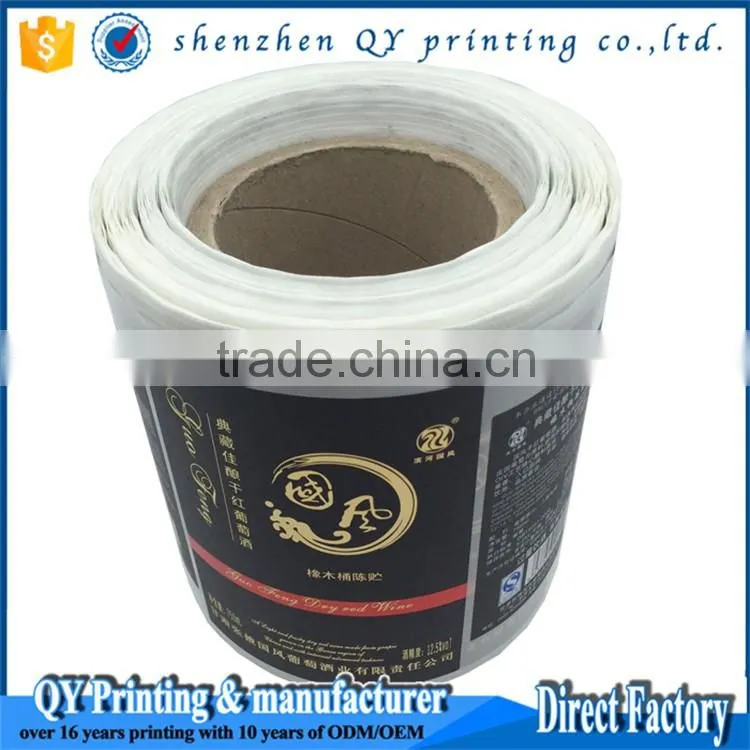 Bottle Labels,Waterproof Juice Fruit Bottle Labels,Wholesale roll packaging Bottle labels