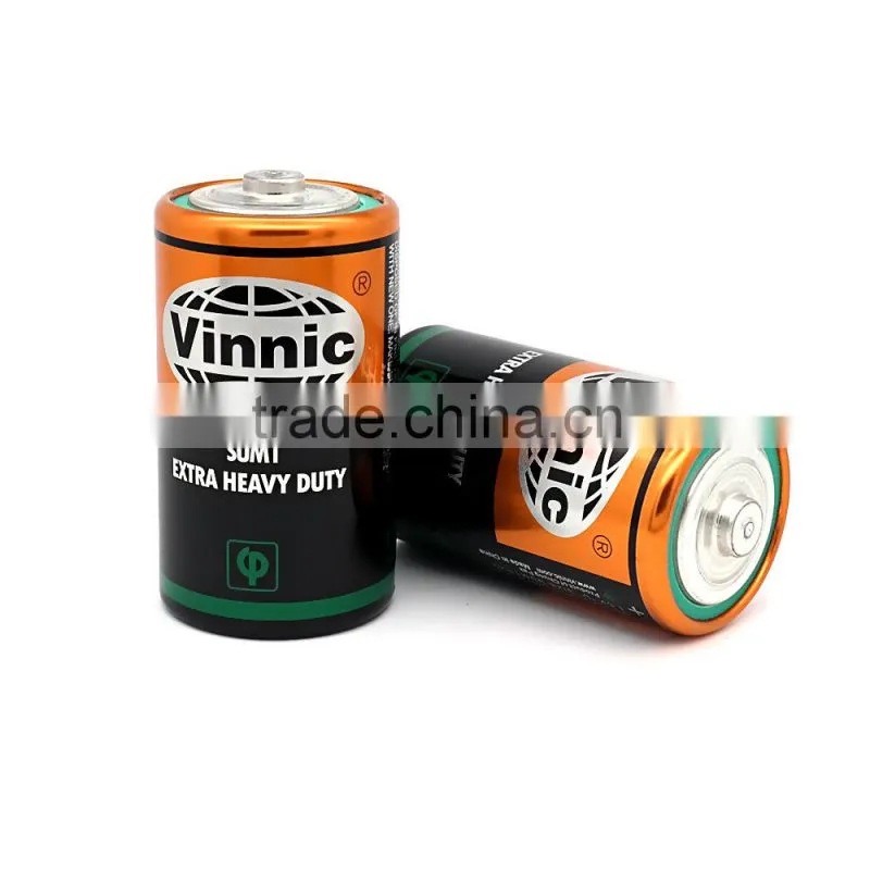R20 0% Lead Zinc Chloride Dry Battery D size SUM1