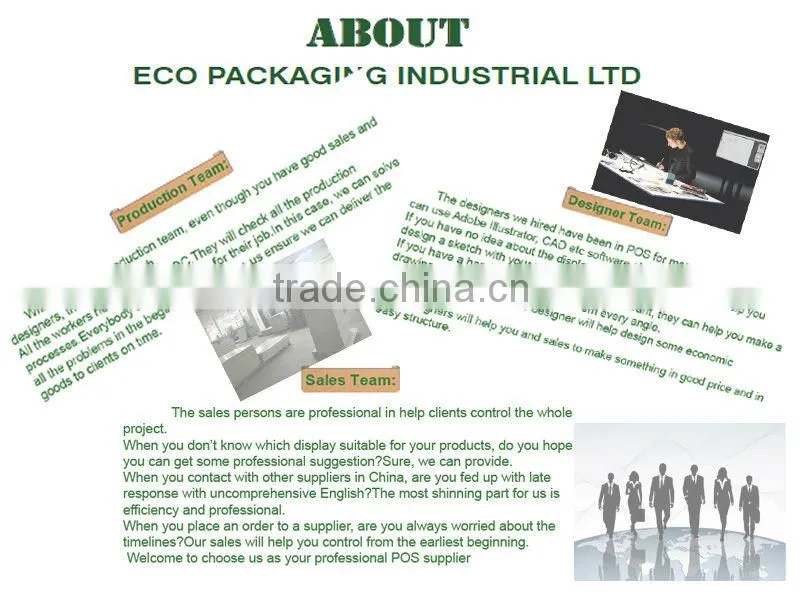 Paper Material Cardboard Floor Display Standee, POS Display Standee