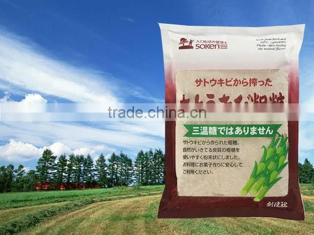 Japanese organic sugar 'Souken-sha' Sugar Cane Raw Sugar 500g