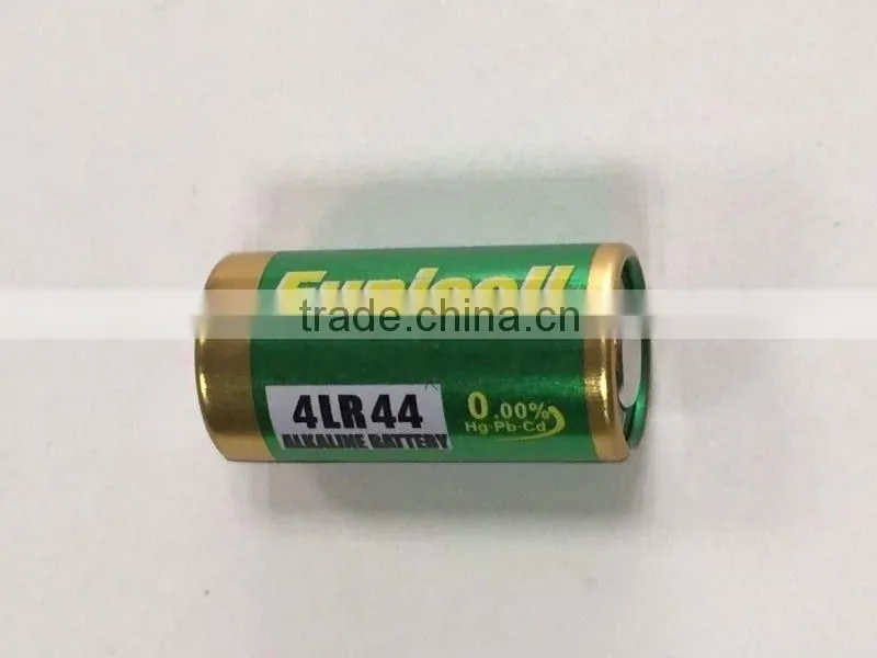 Mercury Free 0% Hg & Pb high quality 4LR44 alkaline 6v dry battery
