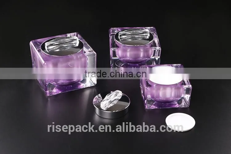 RISEPACK acrylic cosmetic jars