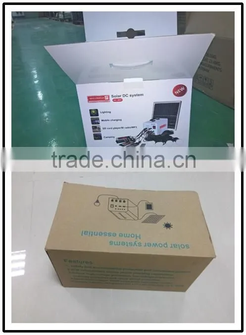 price portable home mini project 10W poly panel 7ah 12V solar led kit solar fan lighting system
