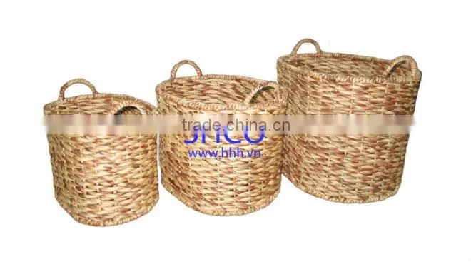 2015 New Product Water Hyacinth Basket for Home Decoration and Furniture