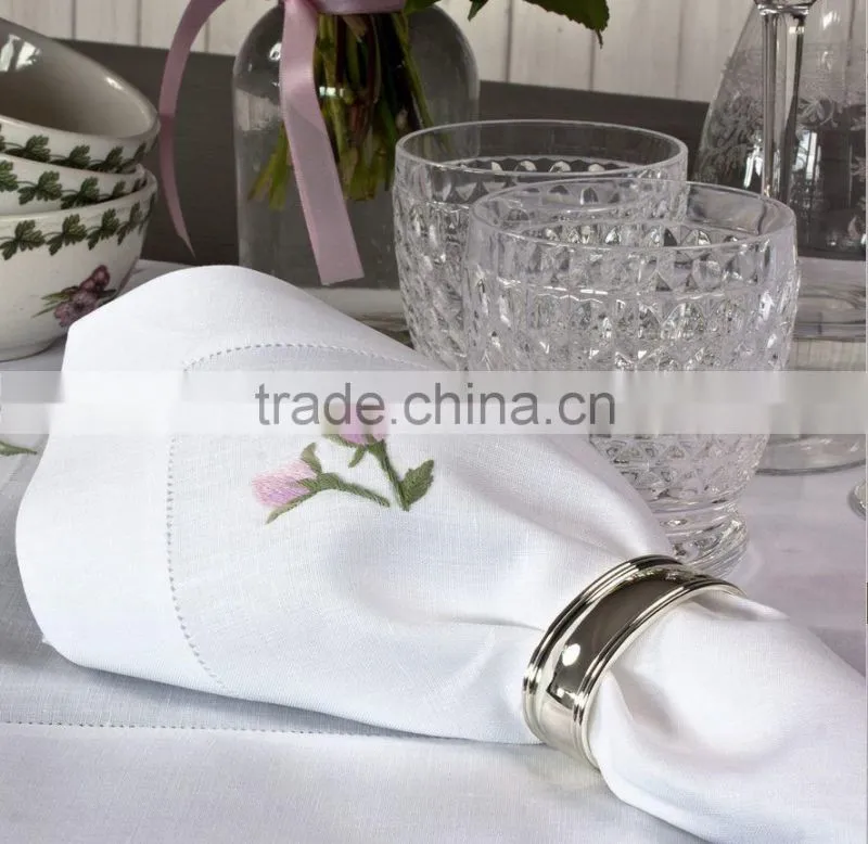hand embroidery table cloth