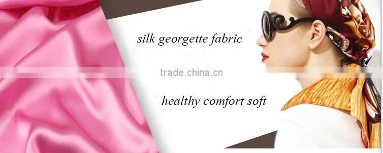 fashion import chinese printed 100% mulberry georgette silk fabric