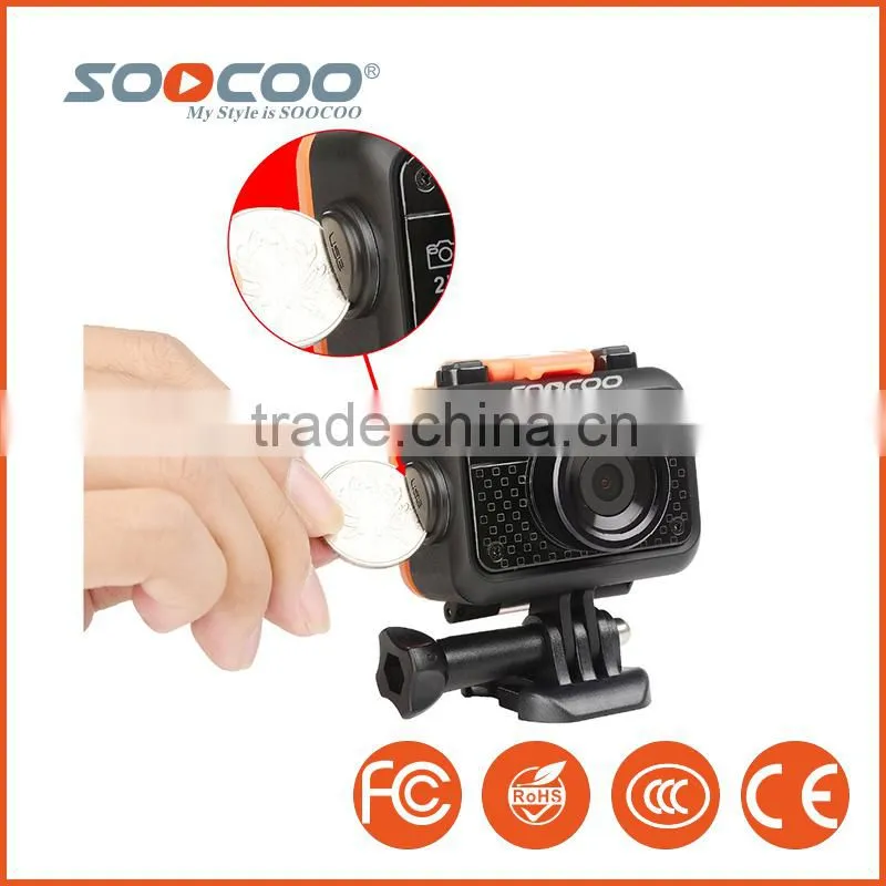 SOOCOO S60 WIFI Waterproof Action Cam with 2.4G Remote Control (Add 1*Battery 1*Camera Box 1*Charger 1*32G Card)