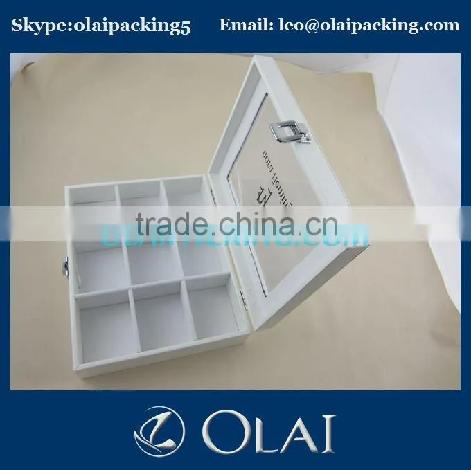 wooden tea box with compartments,drawer type wooden box,dispaly tea box