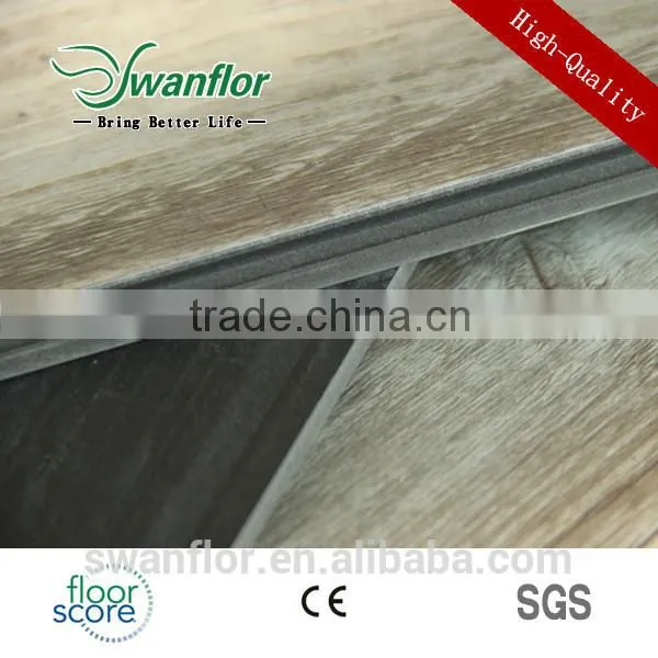 White Wood WPC FLOOR CORK BACKING Vinyl Floor Tiles