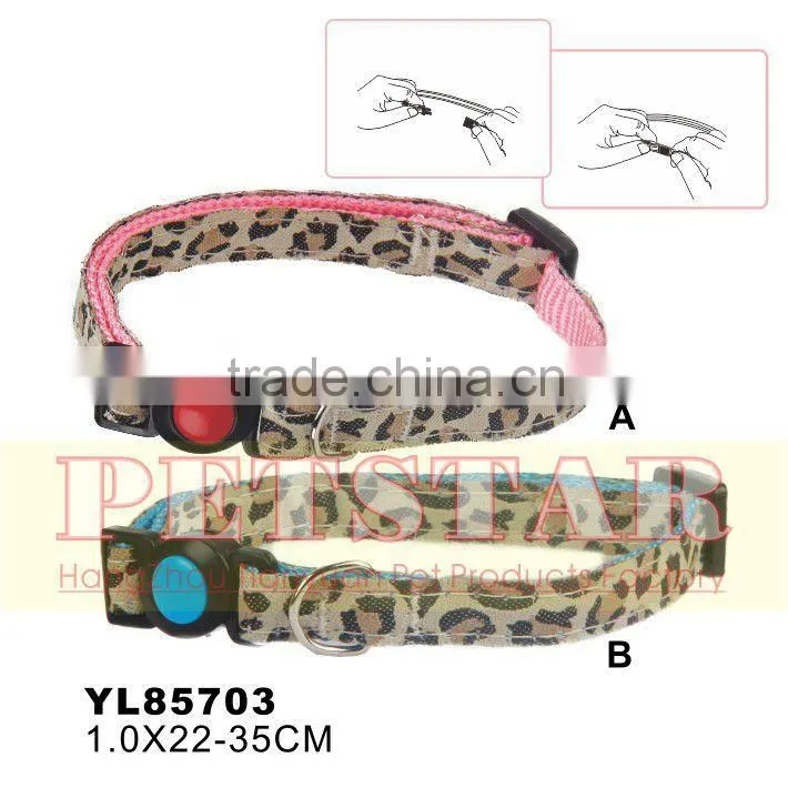 Auto Broken Safety Cat Collar Bling Beaded Dog Collar