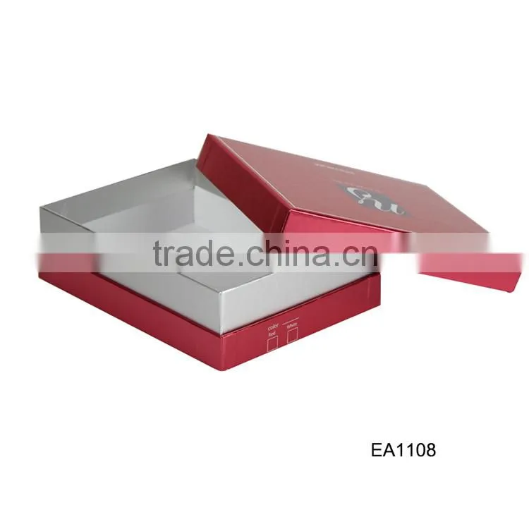 Hard paper gift box manufacturer, with lid custom paper box