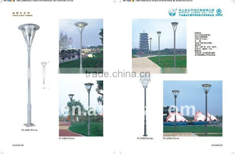 PMMA / Aluminum garden lamp with LED/Energy-saving bulbs