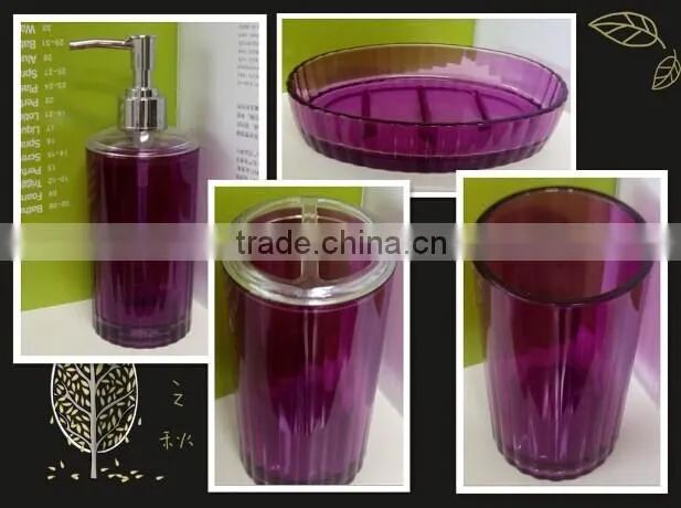 Hot selling promotional plastic bathroom sets