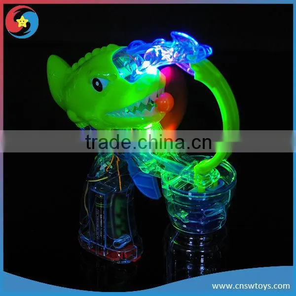 Electric bubble gun toy dinosaur, soap buble gun