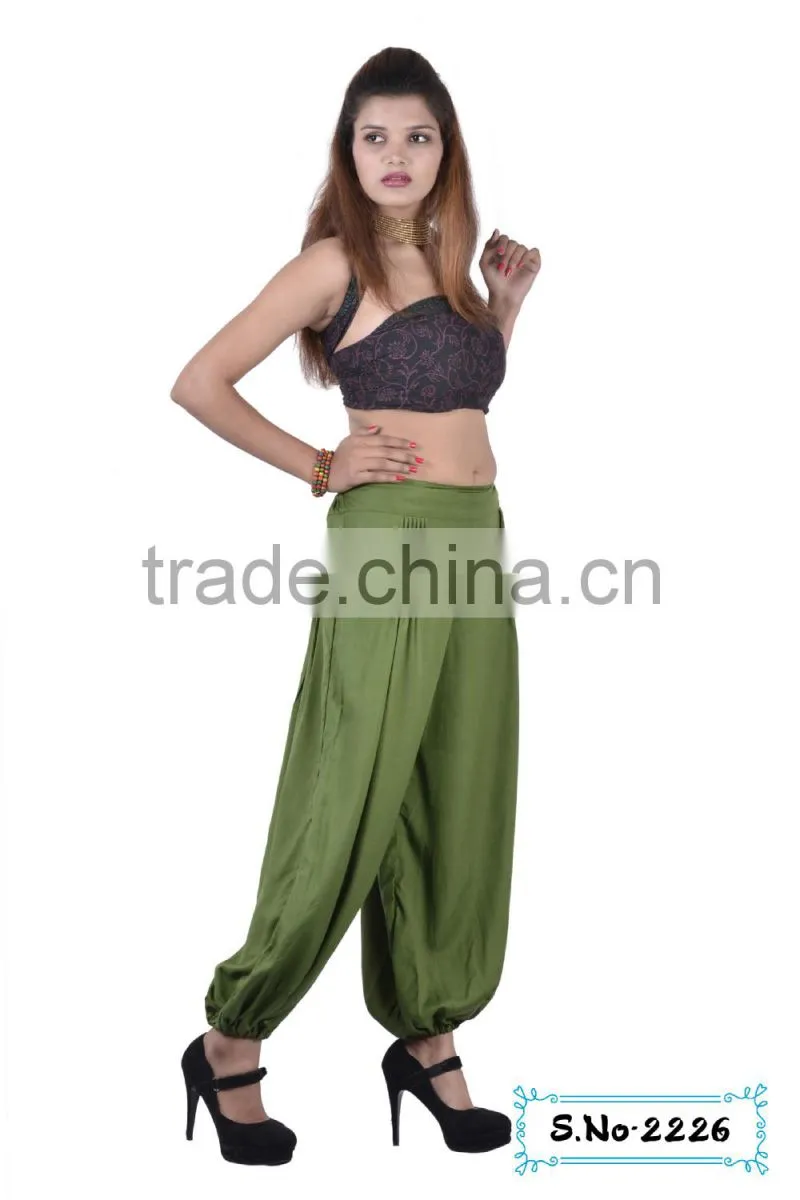 2226 Rayon Trouser Supplier Soft Rayon Printed Indian Kurta Popular Selling Models Japani Satin Printed Yoga Pants