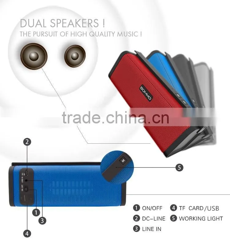 OEM ODM SOMHO brand super bass bluetooth mp3 bluetooth speaker