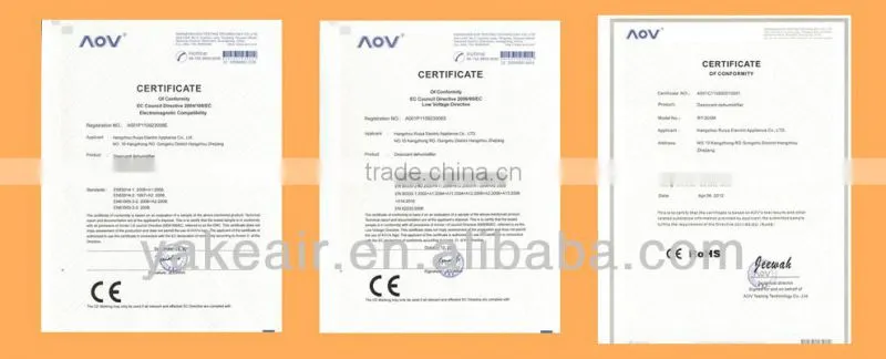 YAKE Industrial Silical Gel Rotary Adsorption Dehumidifier 10KG/H