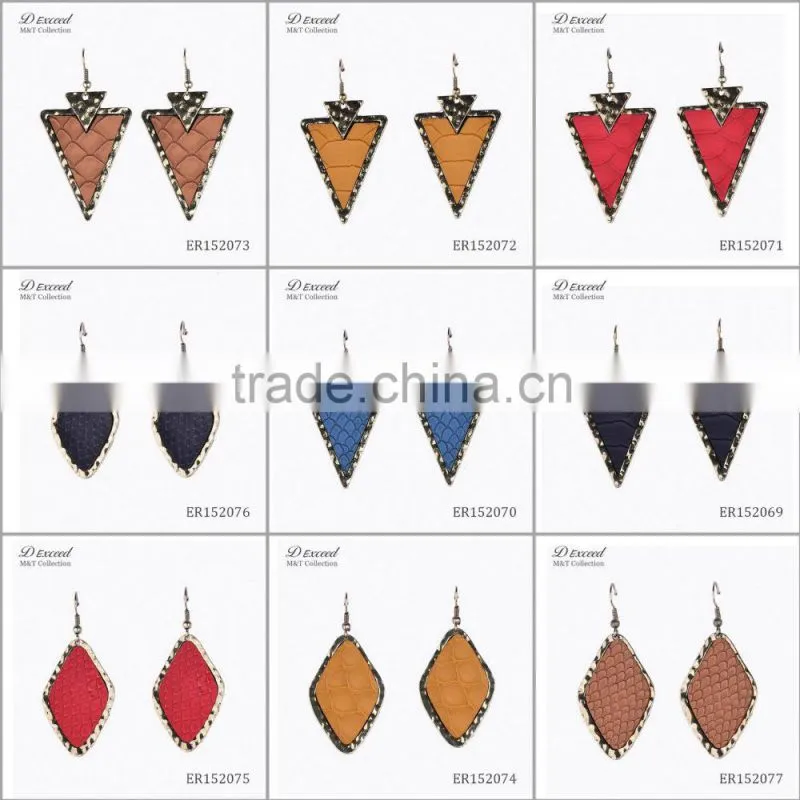 Wholesale Jewelry Fashion Designs Ladies/Women's Ethnic Bohemian Harp Shaped Earrings Dangle Earrings