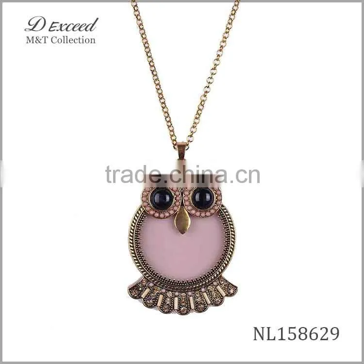 New arrive owl pendants necklace,cute owl pendants for women
