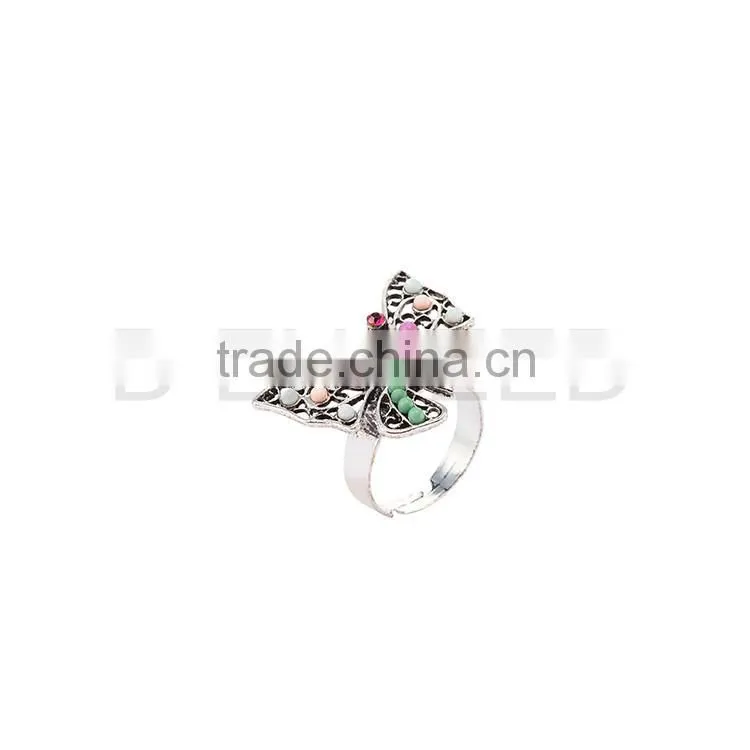 New Fashion butterfly ladies gold finger ring