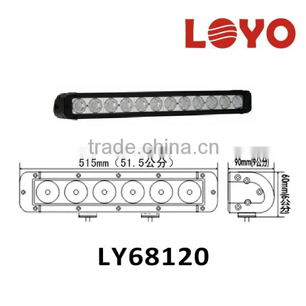 Hot ! single row 10W each Off road LED Light Bar, 20.3'' 120W led driving light bar