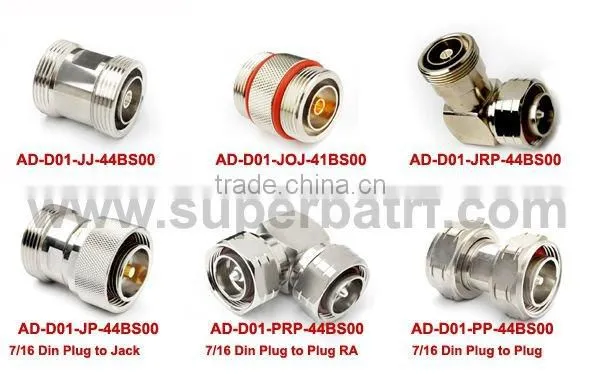 N-7/16 DIN adapter N Jack to 7/16 DIN Plug straight rf coupler