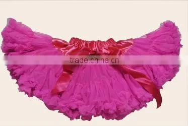 SOLID COLOR Pettiskirt Skirt Petti Party Dance Tutu Dress Girl TUTU ROSE Full Pettiskirt Princess Skirt