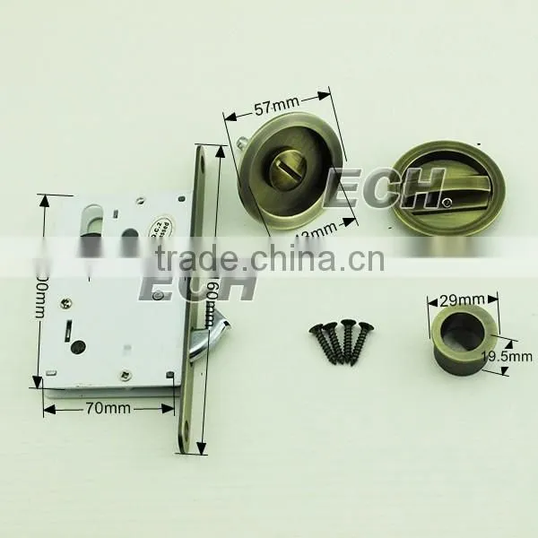 China supplier modern hotel zinc alloy sliding door lock