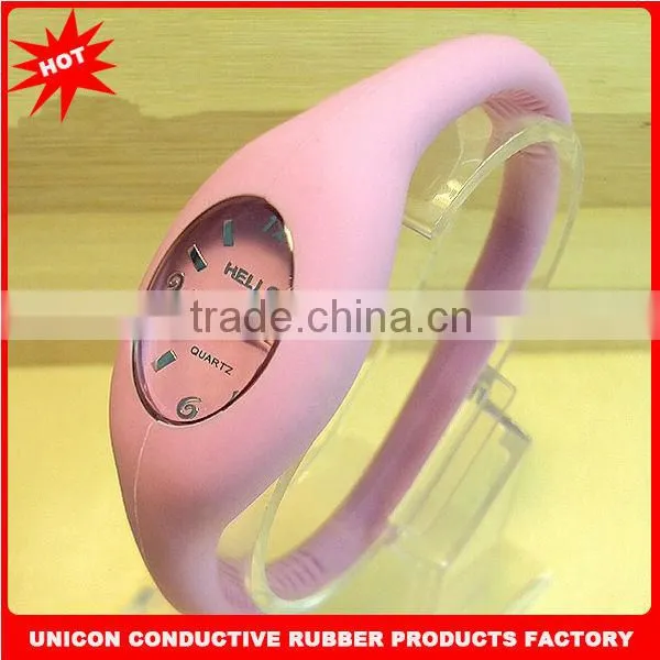 Popular slim rubber watch