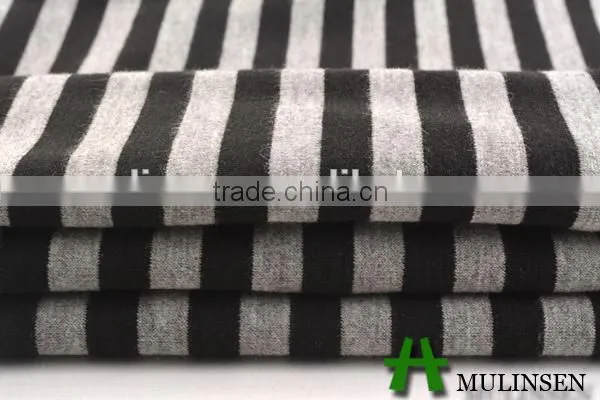 Knitting roma fabric yarn dyed stripe wholesal cheap man shirting fabric