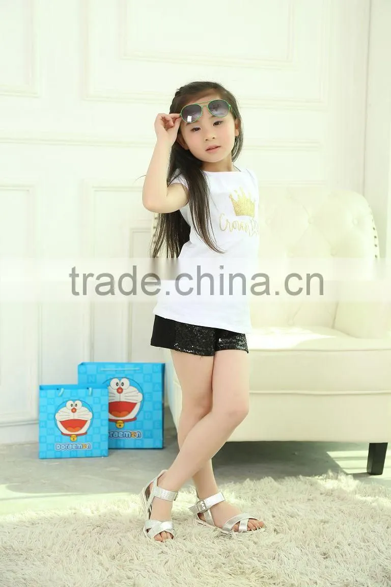 2016 popular gold print solid color shirt in many colors
