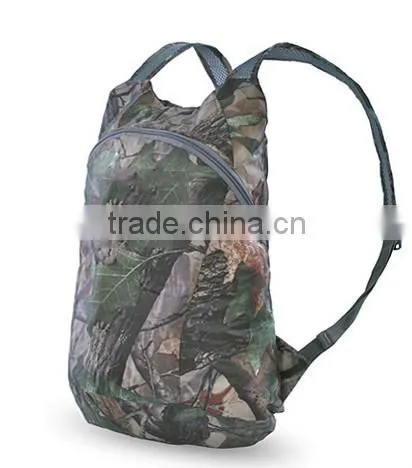 Durable Polyester camouflage Waterproof Foldable Backpack