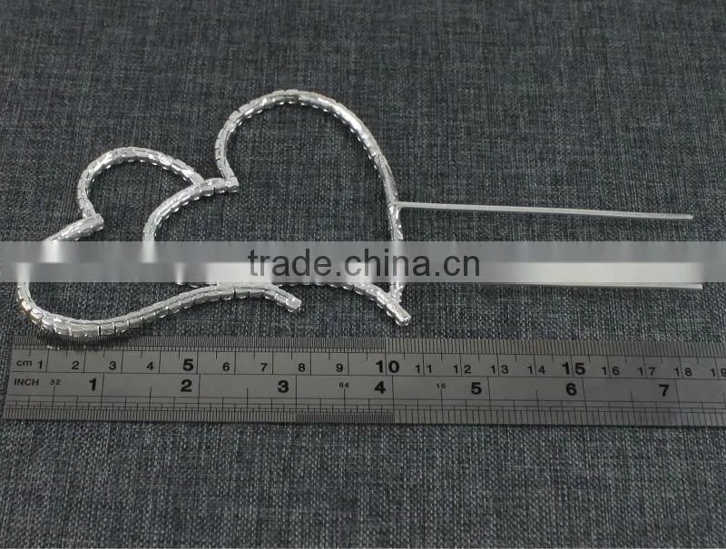 Top Seller Fashion Wedding Heart Cake Toppers Wholesale CT6