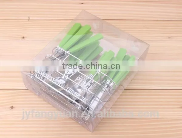 Hot sale popular colorfu plasticl handle cutlery tray